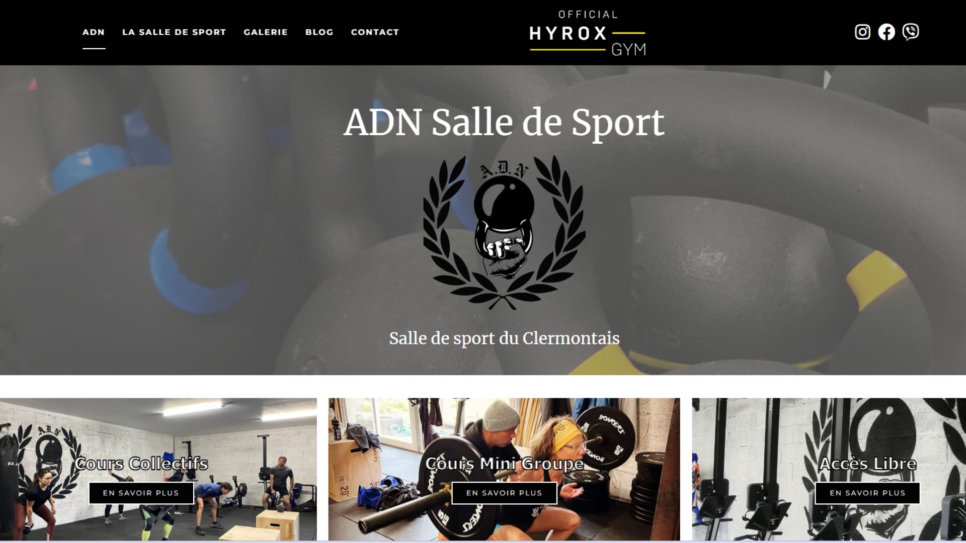 Site de Salle de Sport