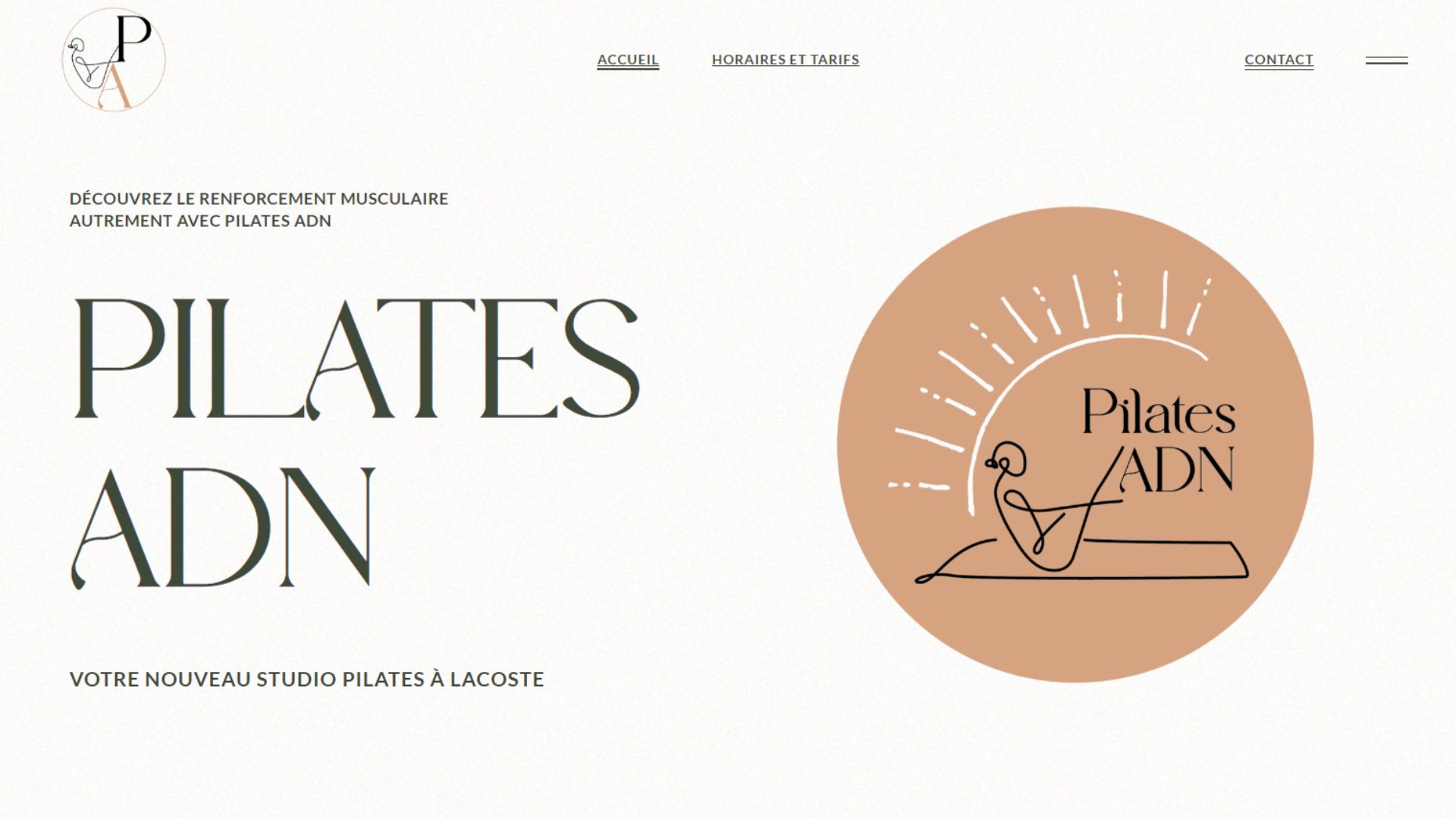 Site de Pilates ADN