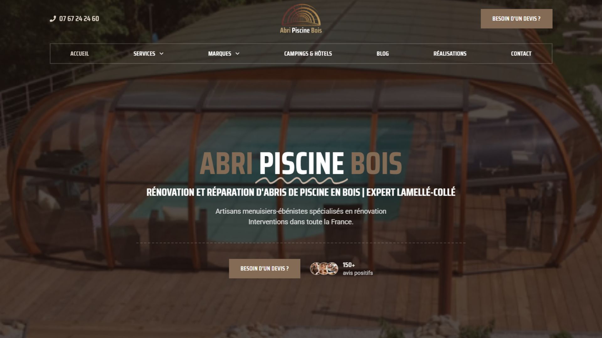 Site de Abri Piscine Bois