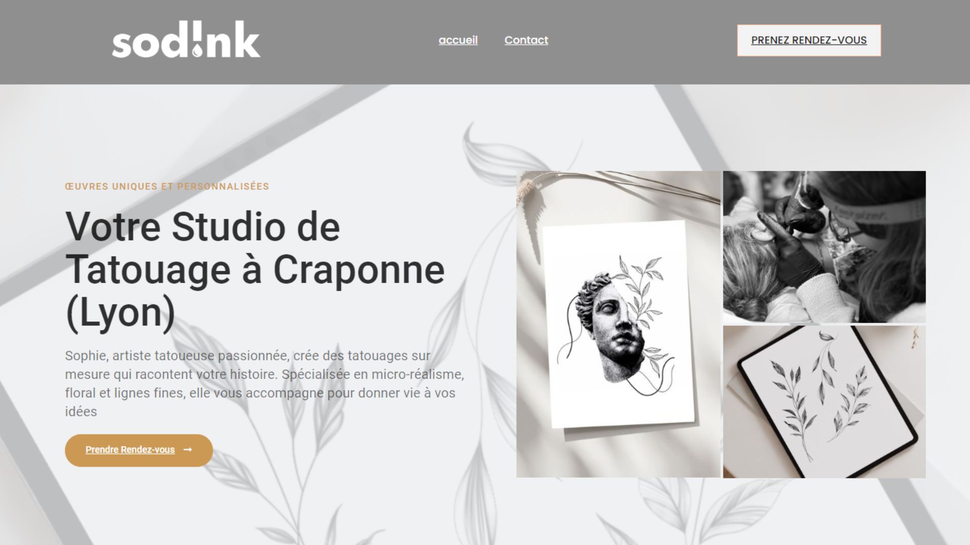 Site de Sodink – Studio de Tatouage
