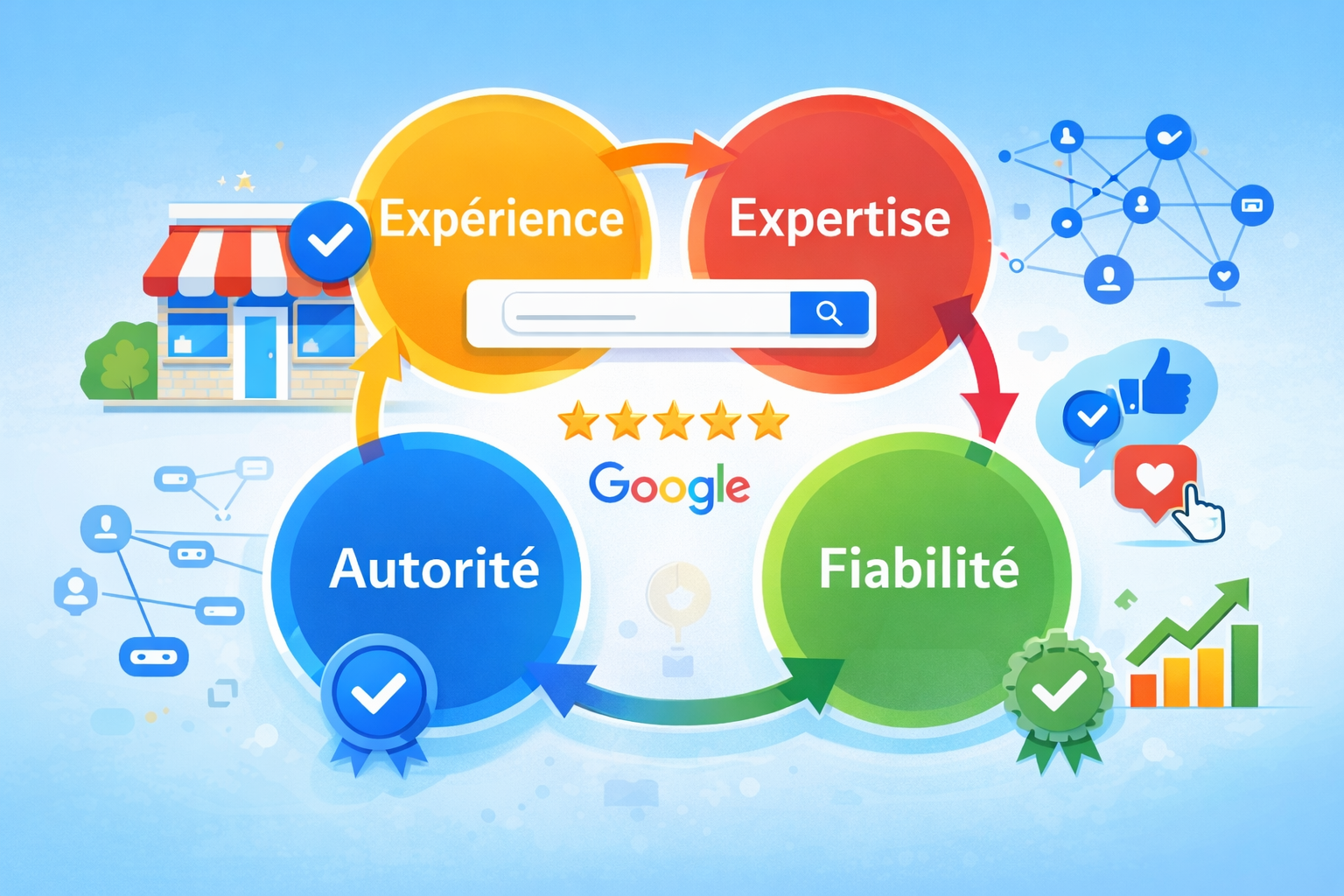 Top 10 signaux E-E-A-T que Google analyse pour votre site local