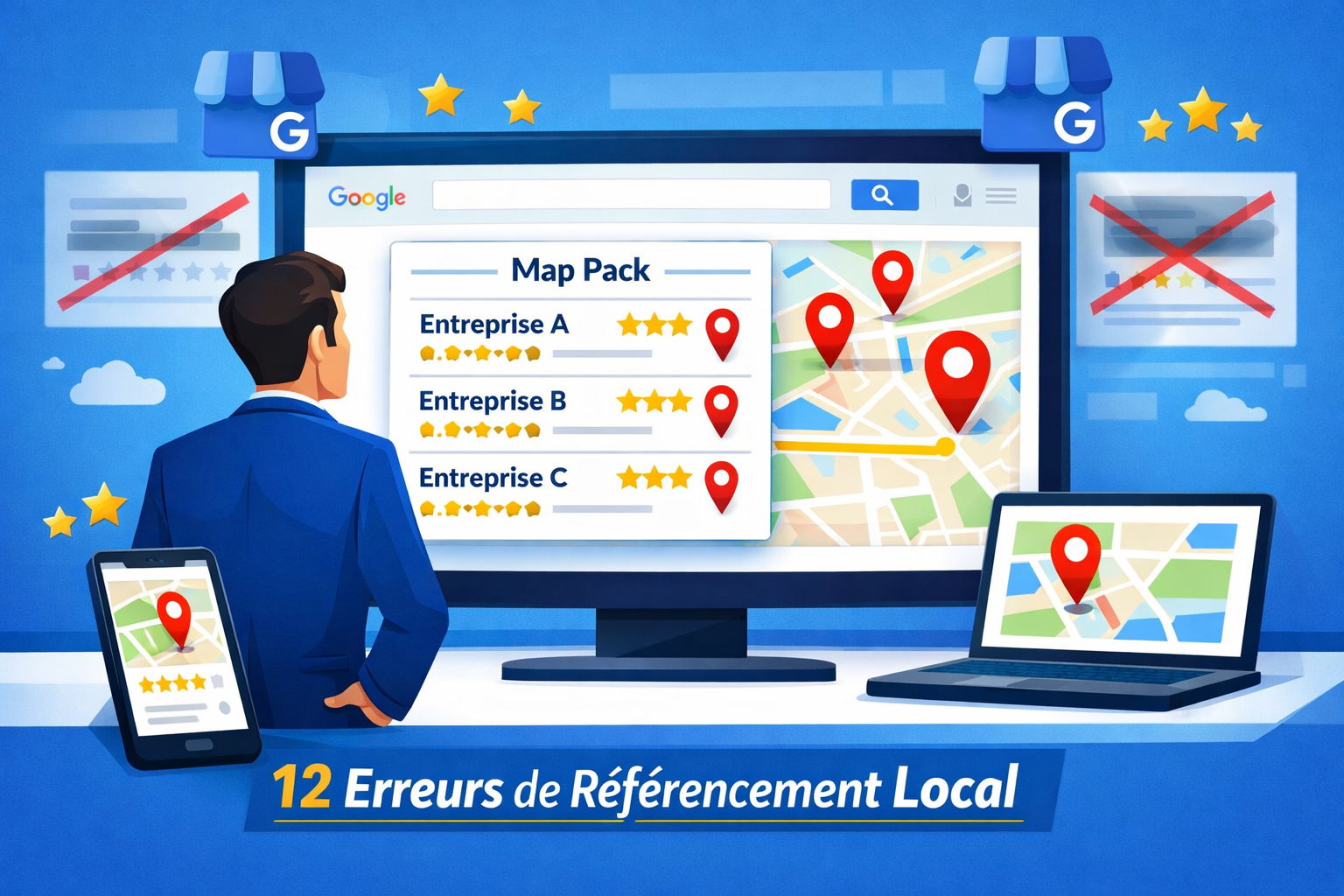 Top 12 erreurs de référencement local que font les PME de l’Hérault