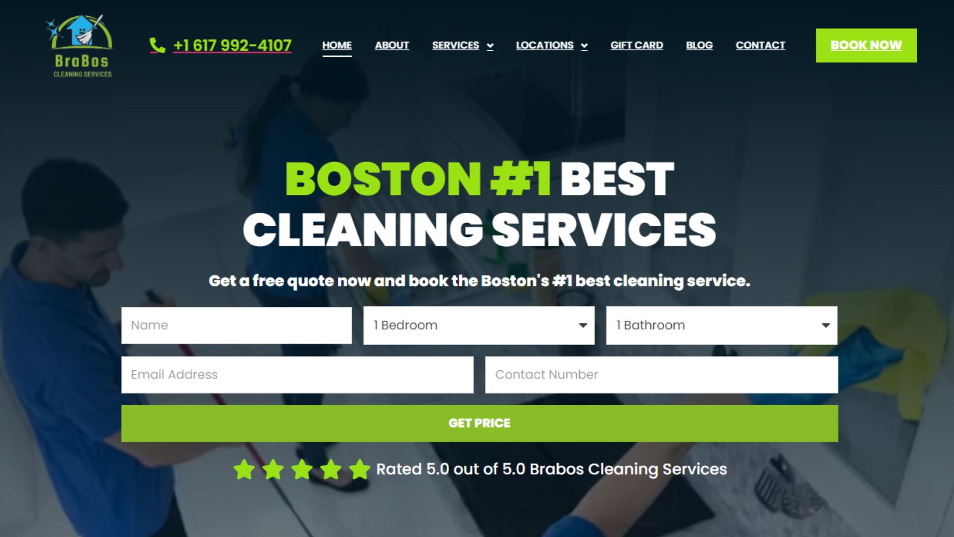 Site de BraBos Cleaning
