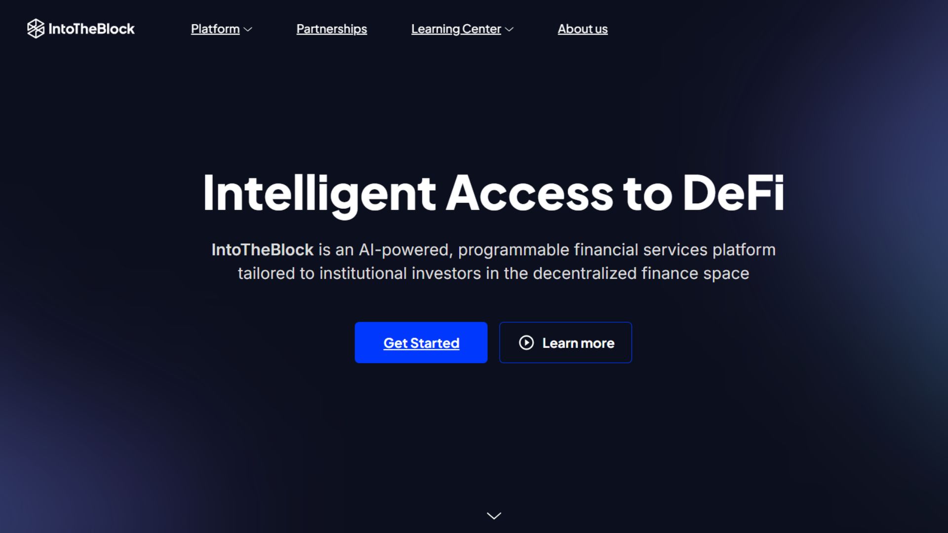 Site de IntoTheBlock
